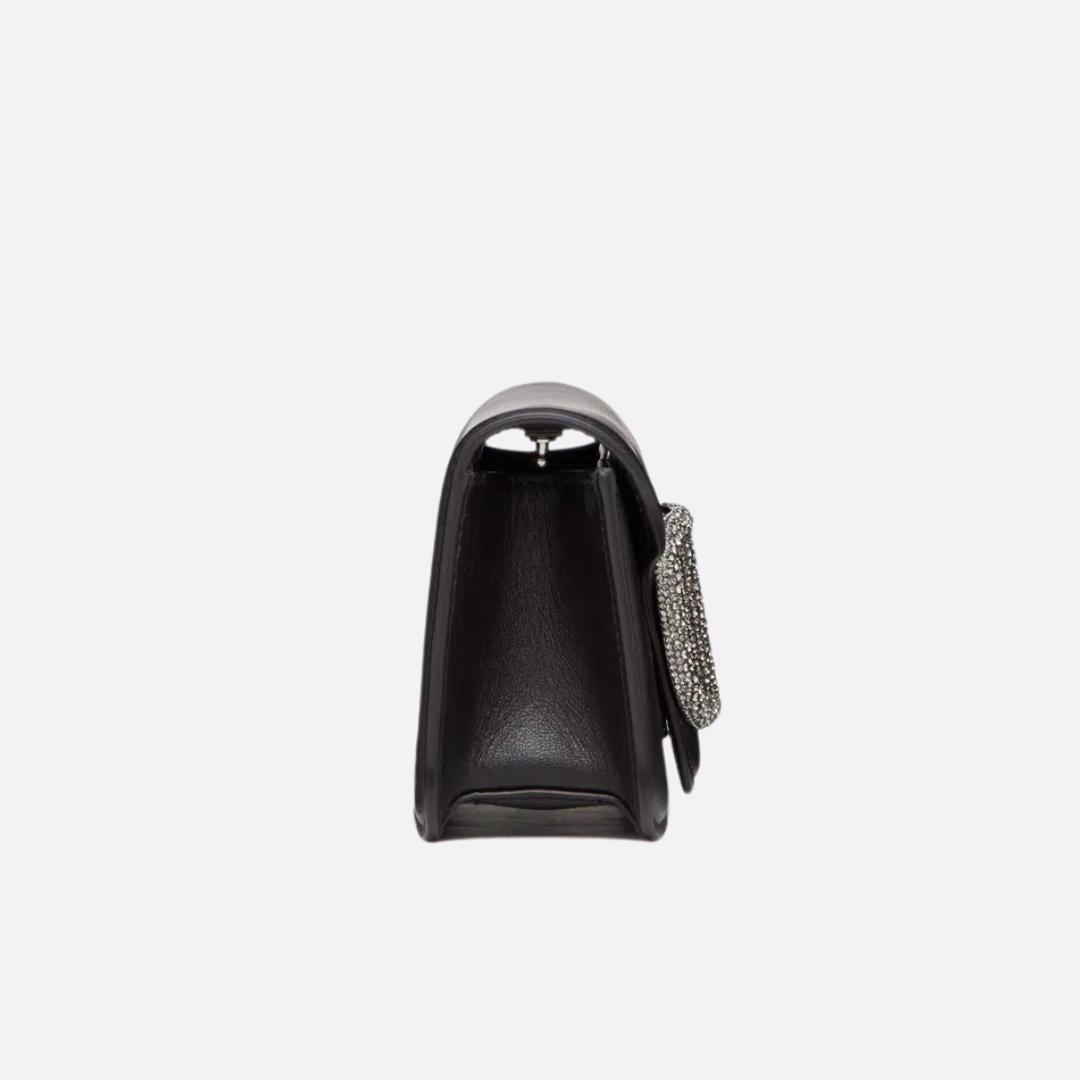 VALENTINO GARAVANI LOCÒ KLEINE SCHULTERTASCHE MIT SCHMUCKLOGO