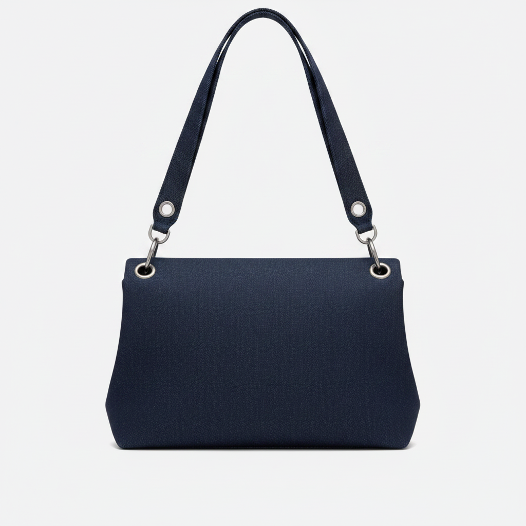 Quilted Denim Puffer Bag