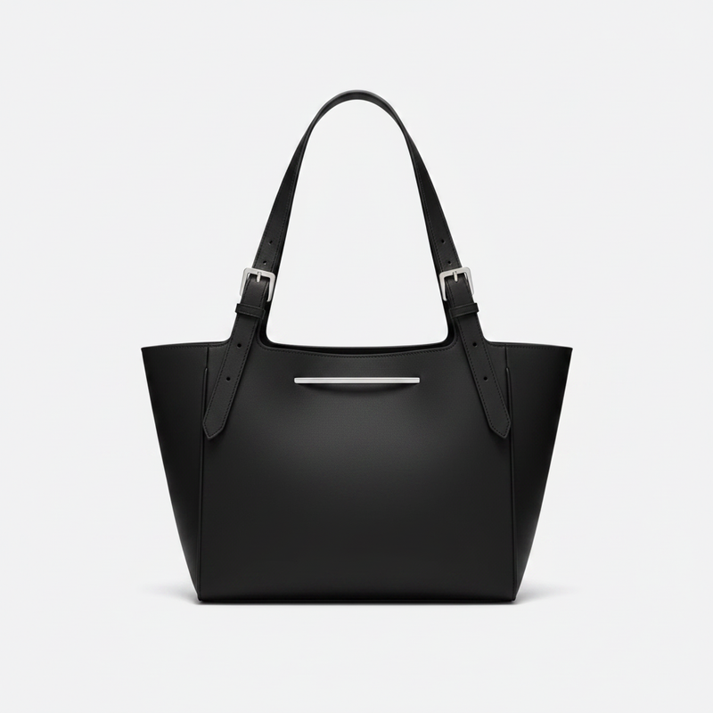 Textured Leather Shoulder Bag