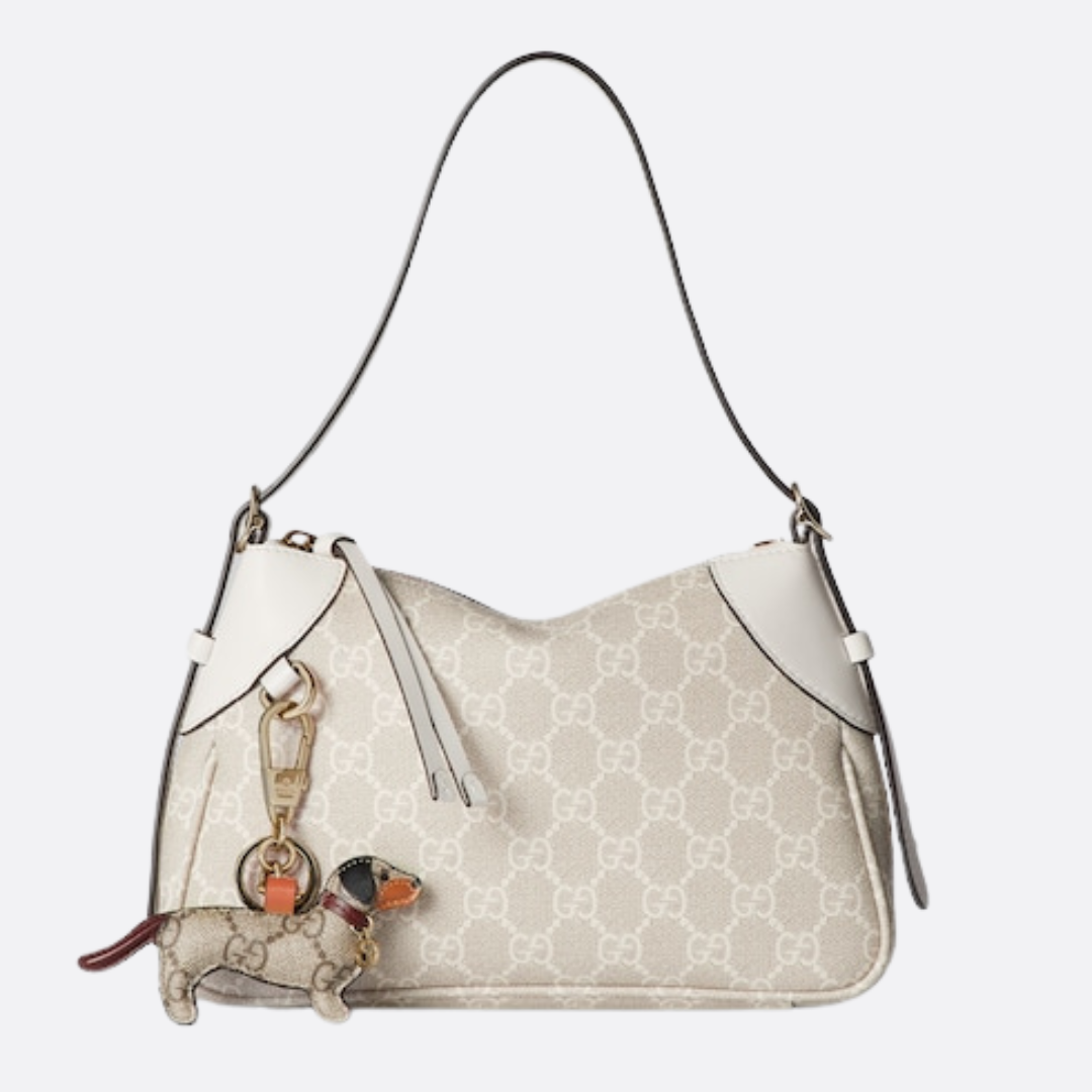 KLEINE GG-EMBLEM-SCHULTERTASCHE