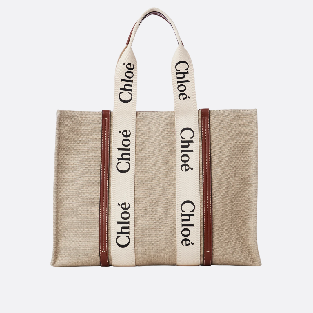GROßE WOODY-TASCHE AUS LEINEN VON CHLOÉ