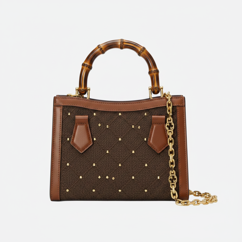 Small Crystal Embellished Tote Bag
