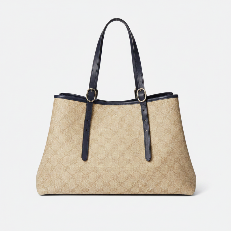 Emblem Leather Tote Bag