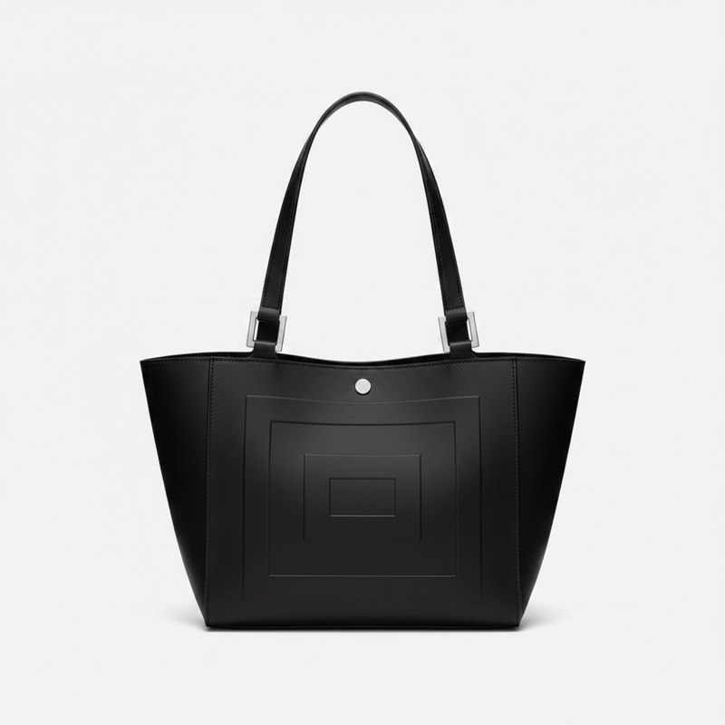 Grained Leather Shoulder Bag